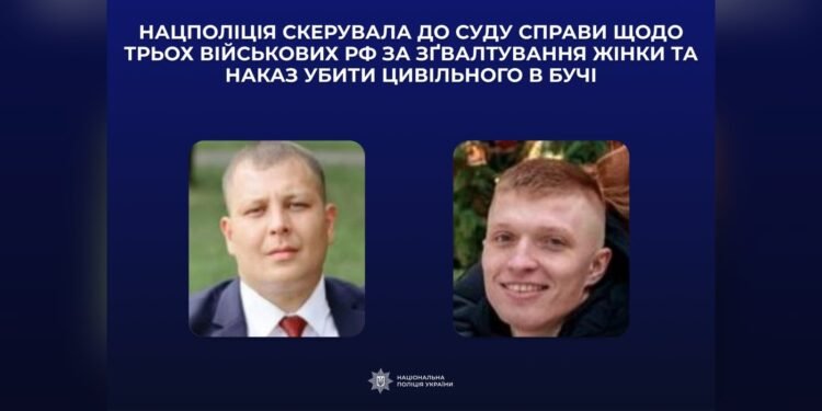 Справи трьох військових рф за злочини в Бучі передали до суду