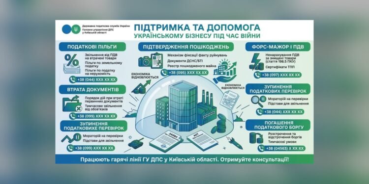 Податкові пільги для бізнесу Київщини: як оформити підтримку
